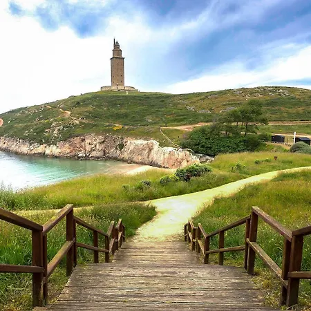 Apartment Sakura Homes Torre De Hercules 7 Plazas A Coruna